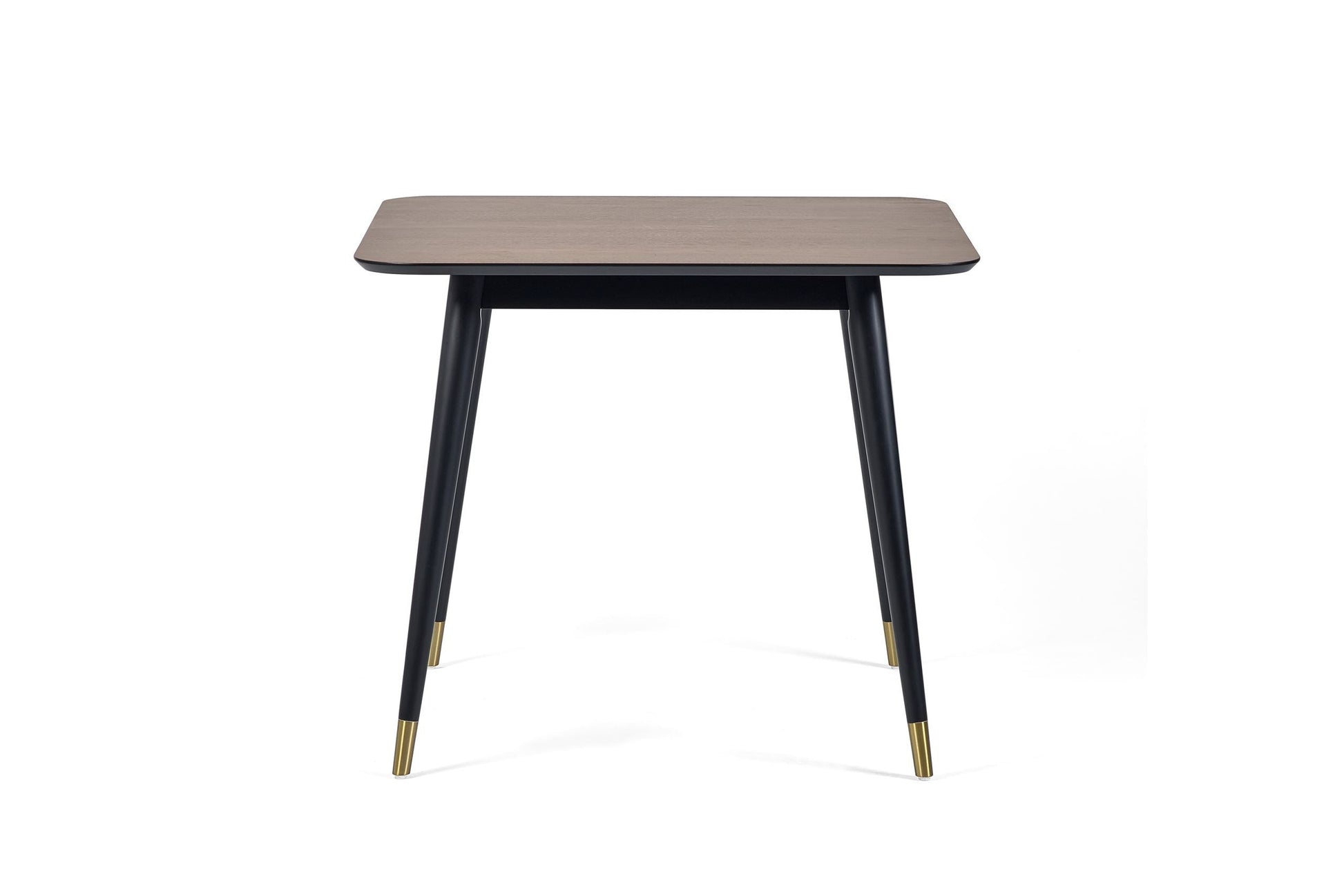 Flavia Square Dining Table Black/Walnut