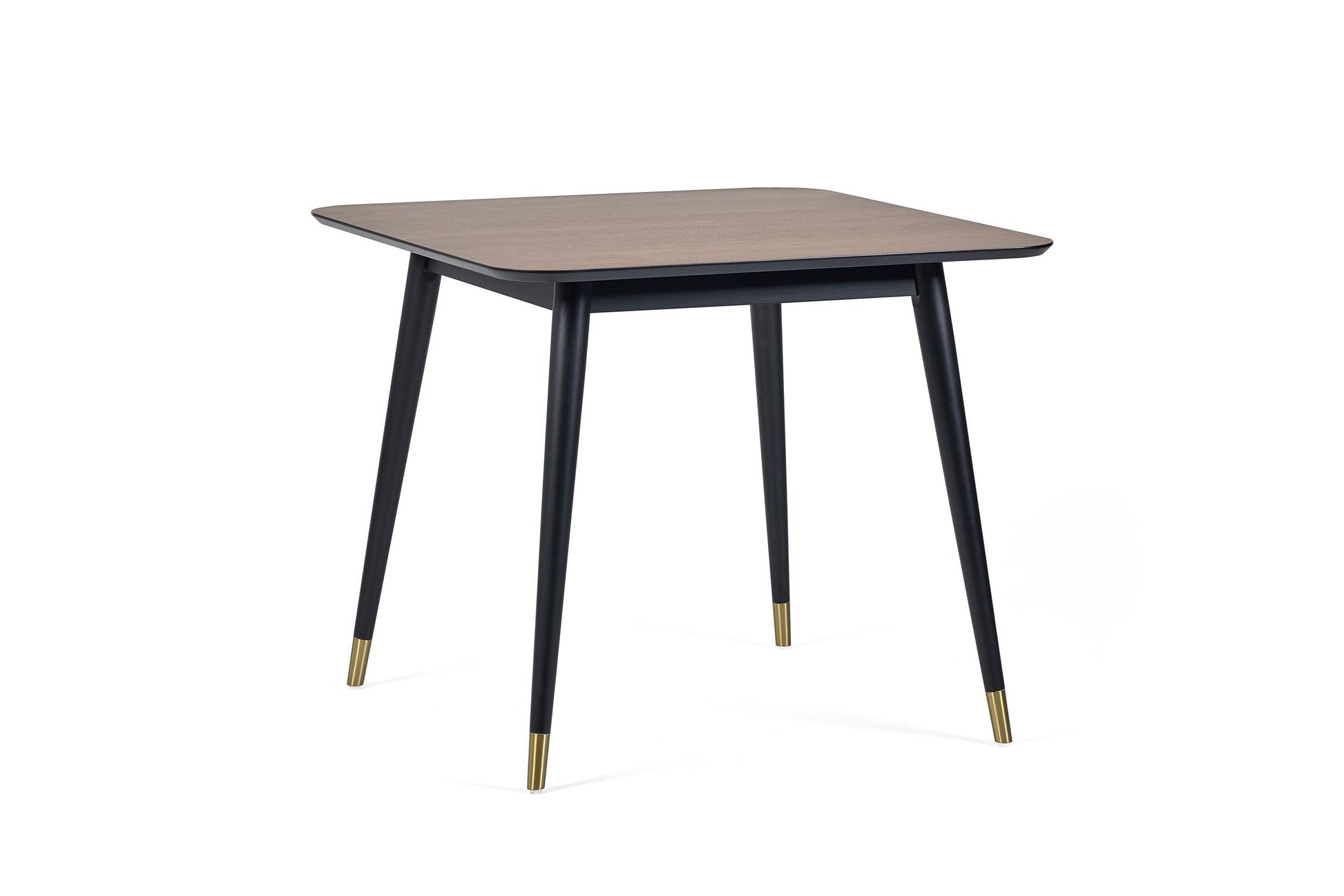 Flavia Square Dining Table Black/Walnut