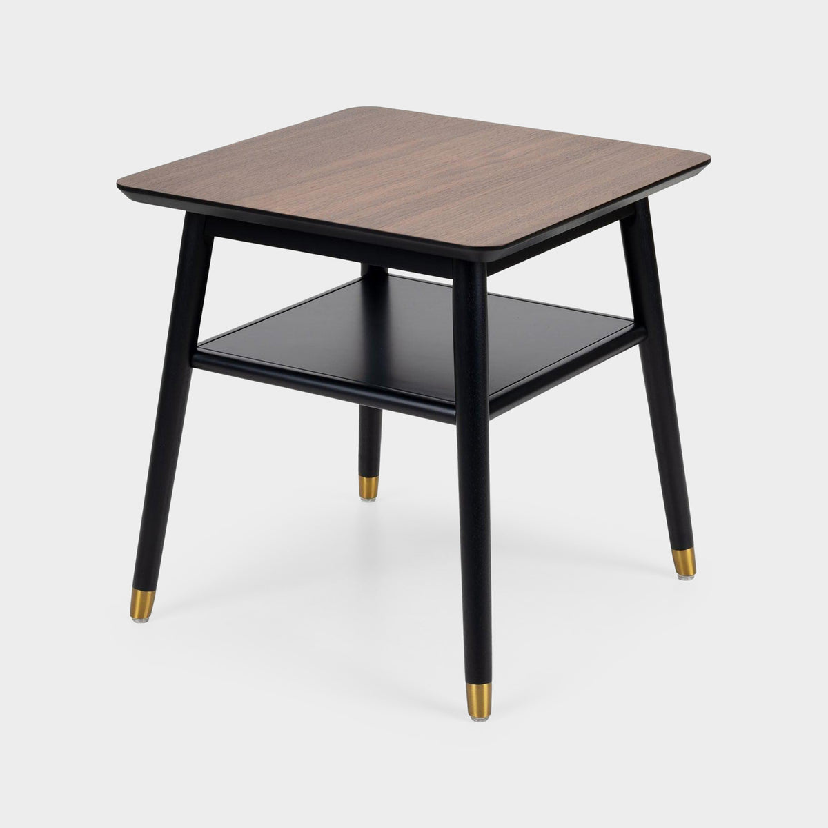 Flavia Lamp Table Black/Walnut