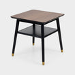 Flavia Lamp Table Black/Walnut