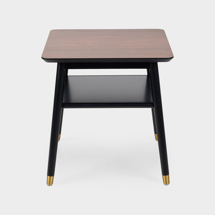 Flavia Lamp Table Black/Walnut