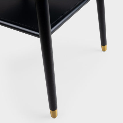 Flavia Lamp Table Black/Walnut