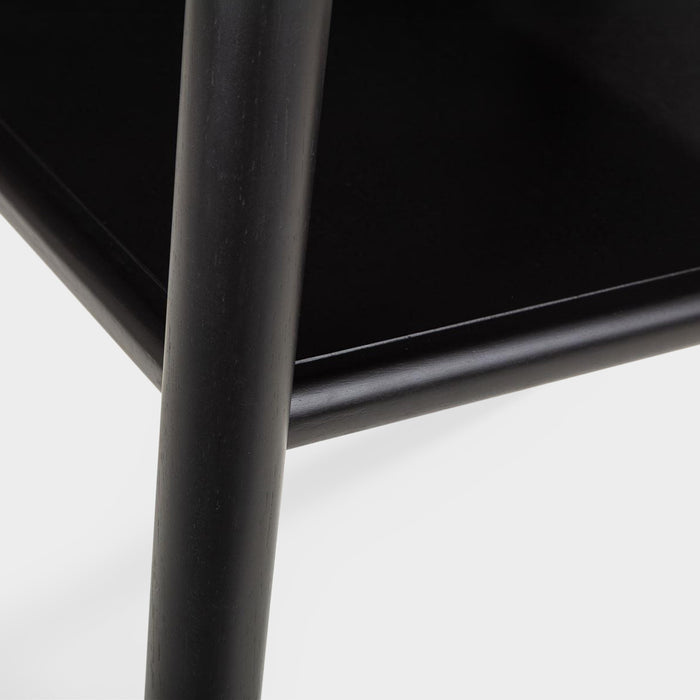Flavia Lamp Table Black/Walnut