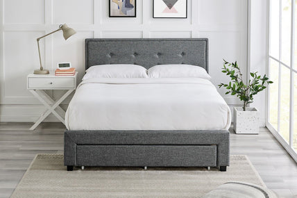 Florence Bed Frame Double Grey