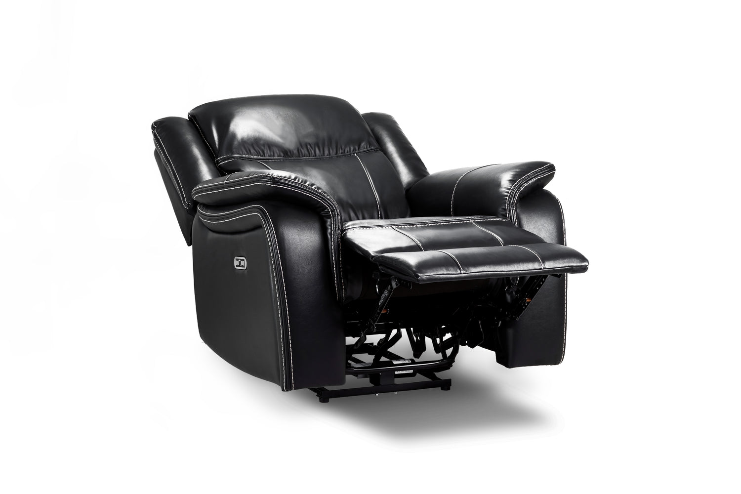 Galaxy Tech Recliner Sofa Black Armchair
