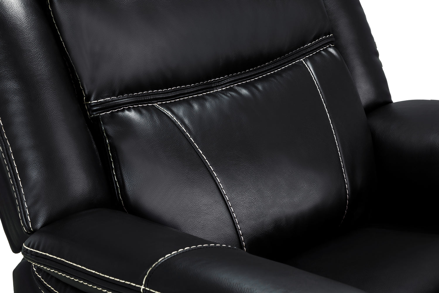 Galaxy Tech Recliner Sofa Black Armchair