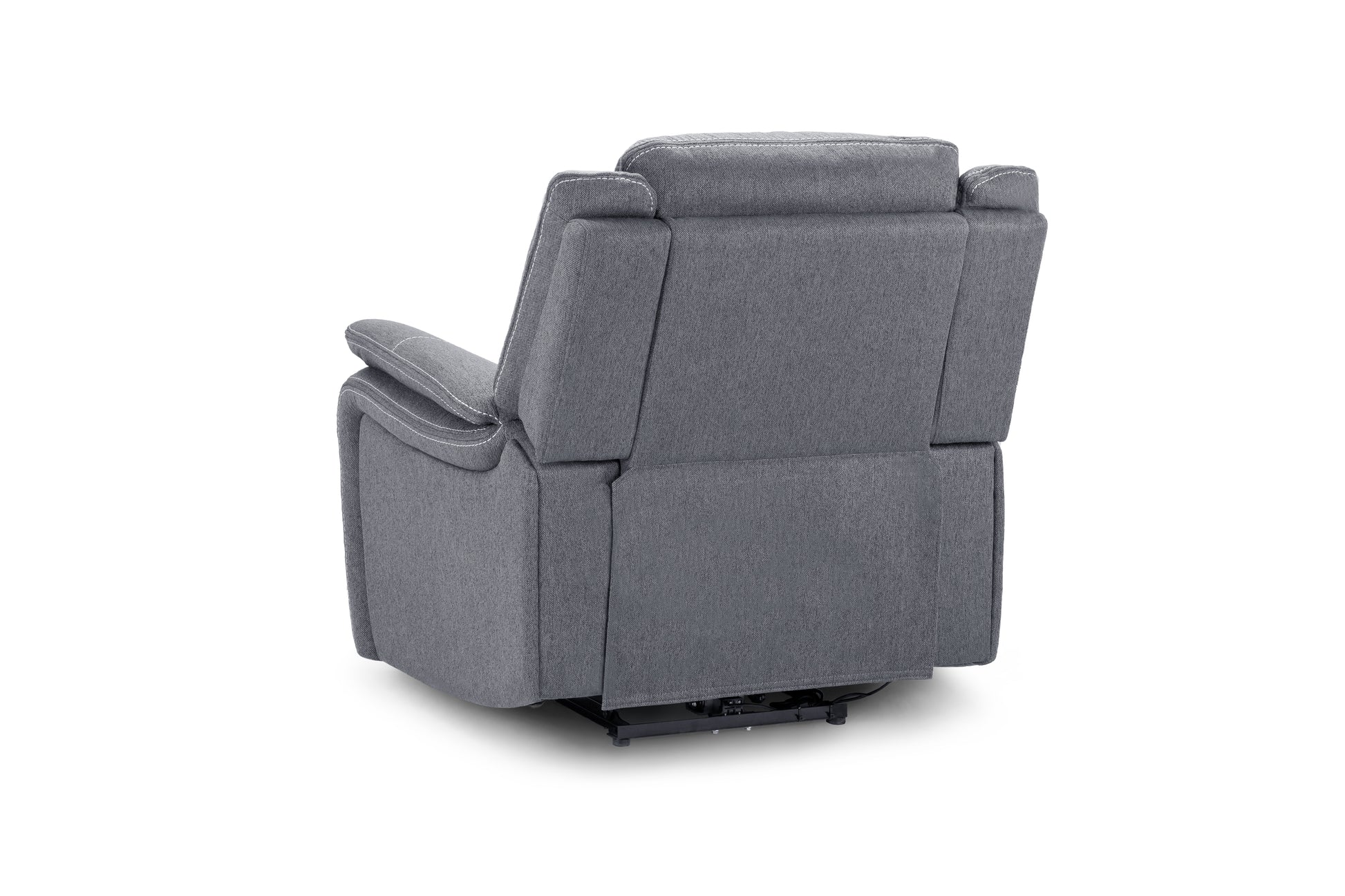Galaxy Tech Recliner Sofa Grey Fabric Armchair