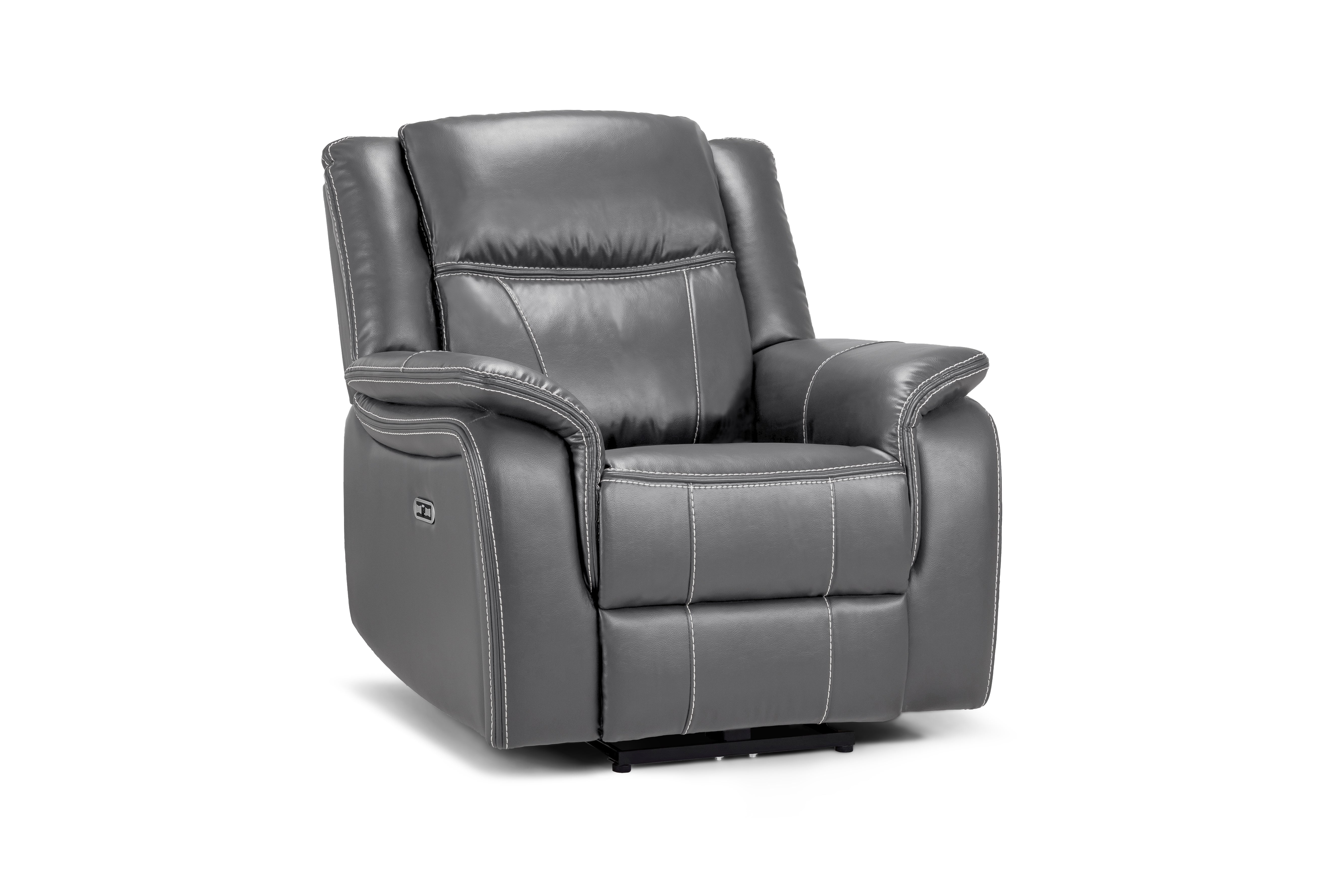 Galaxy Tech Recliner Sofa Grey Armchair