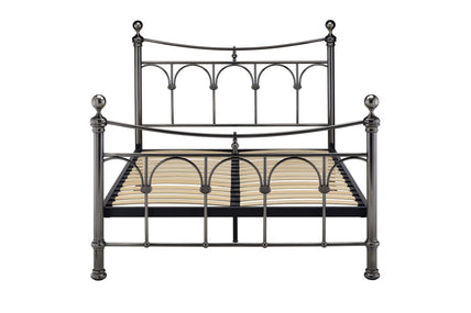 Gamma Bed Frame Double Antique Nickel