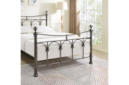 Gamma Bed Frame Double Antique Nickel