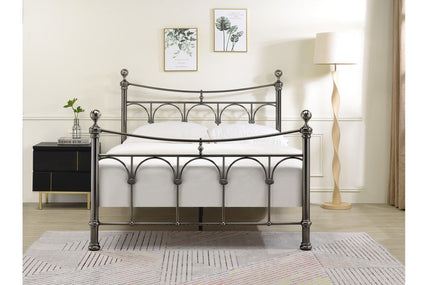 Gamma Bed Frame Double Antique Nickel