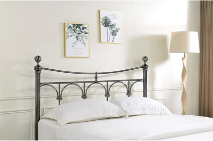 Gamma Bed Frame King Antique Nickel