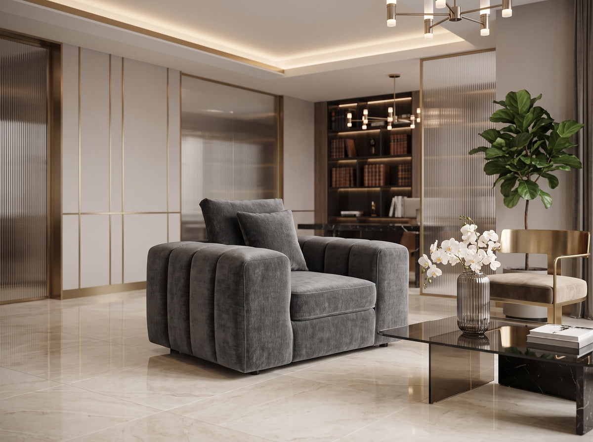 Clover Sofa Grey Armchair