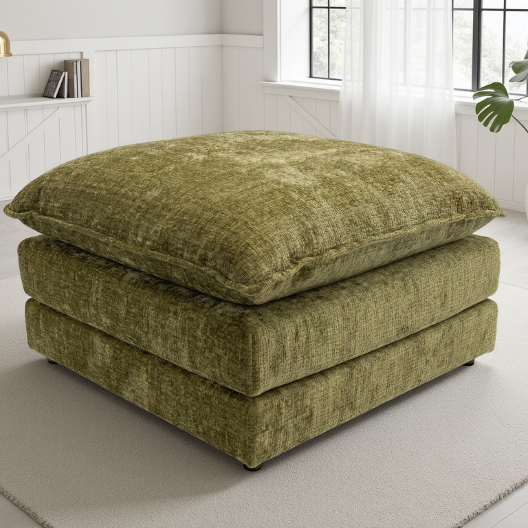 Solaya Sofa Green Footstool