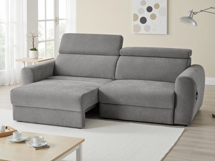 Dakota Electric Sofabed Grey 3 Seater