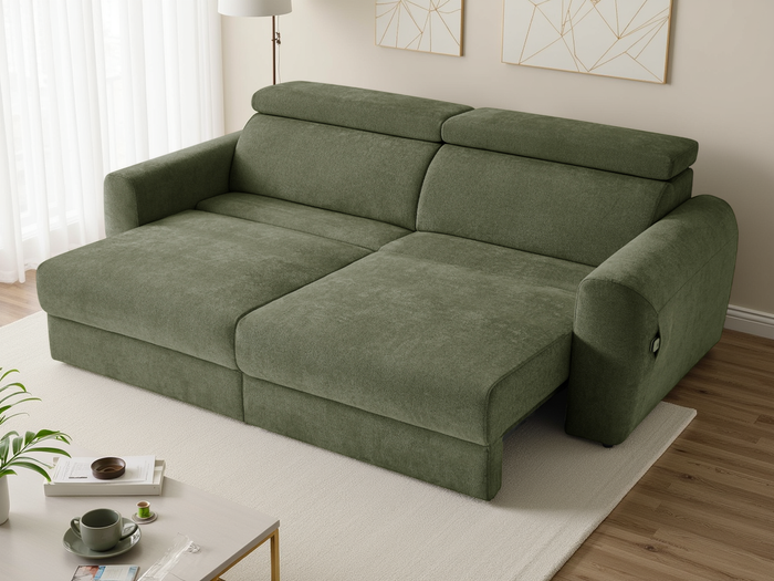 Dakota Electric Sofabed Green 3 Seater