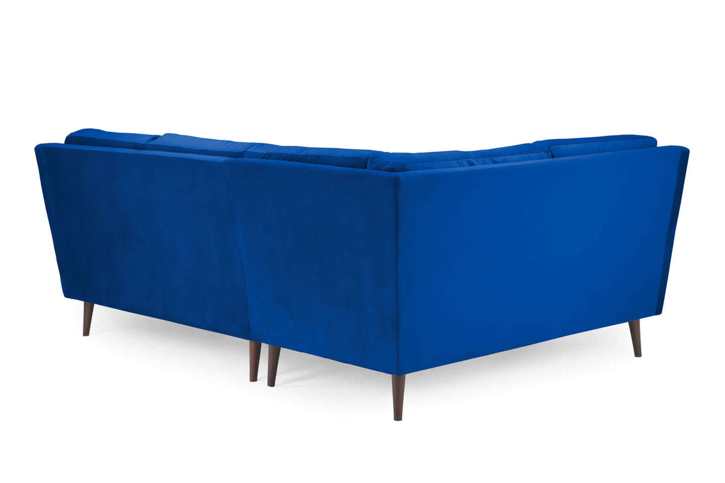 Halston Sofa Plush Blue Left Hand Facing Corner