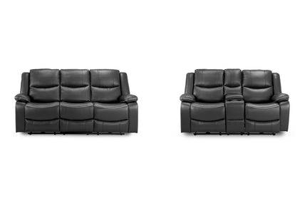 Harald Recliner Black 3+2 Bundle