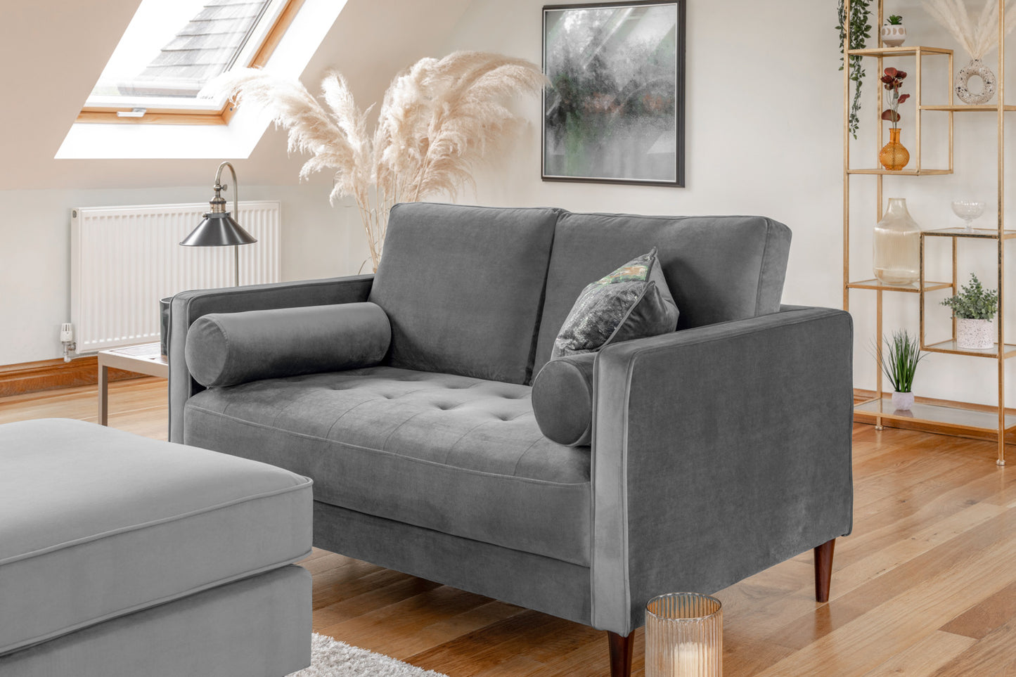 Harper Sofa Plush Grey 2 Seater