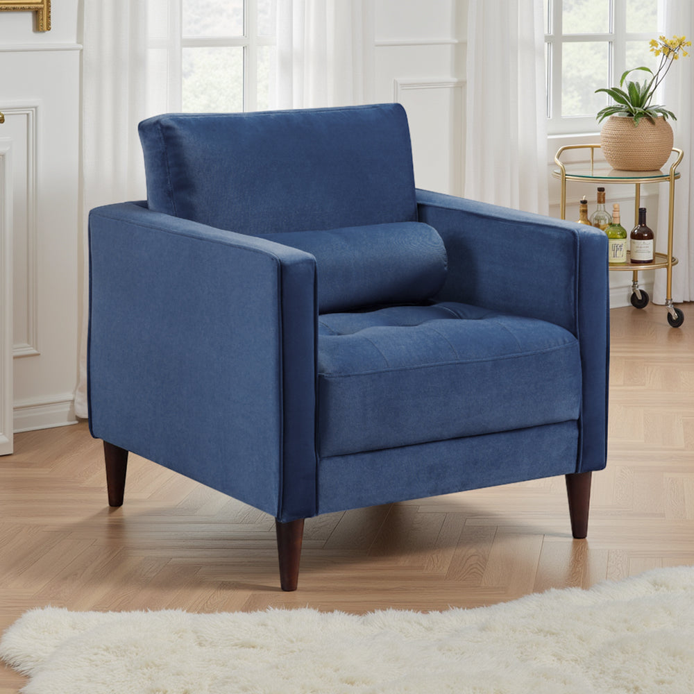 Harper Sofa Plush Blue Armchair