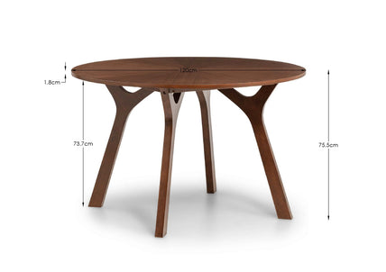 Hawk Round Table Walnut