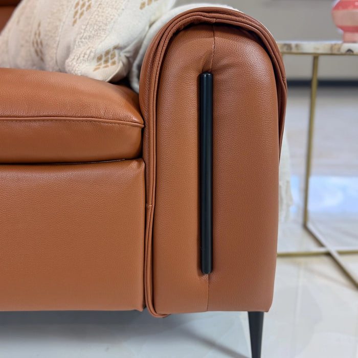 Arizona Electric Recliner Sofa Tan Large Corner