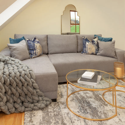 Cimiano Sofa Bed Grey Left Hand Facing Corner