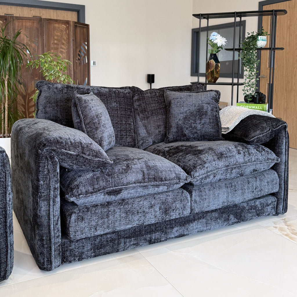Solaya Sofa Black 2 Seater