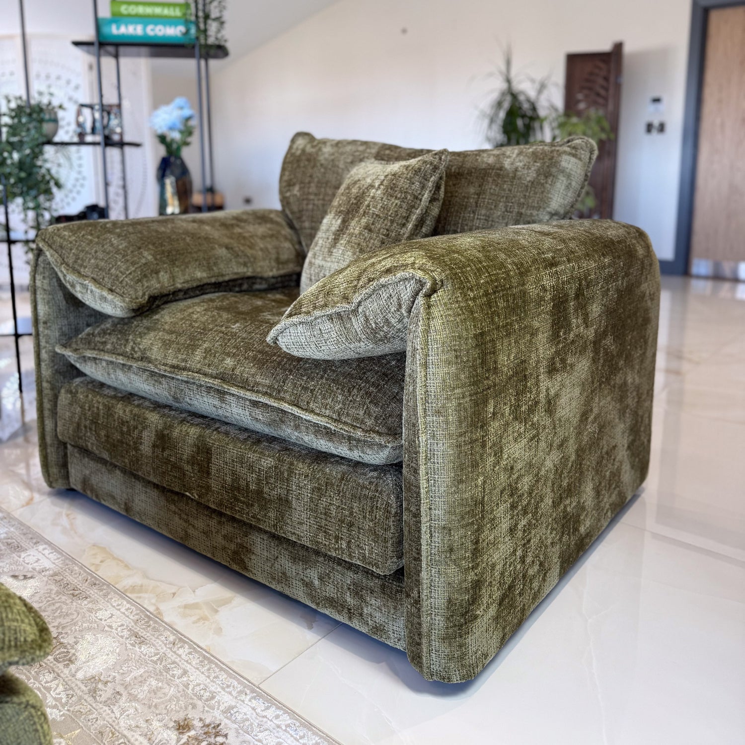 Solaya Sofa Green Armchair
