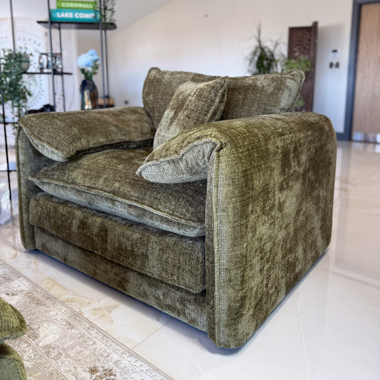 Solaya Sofa Green Armchair