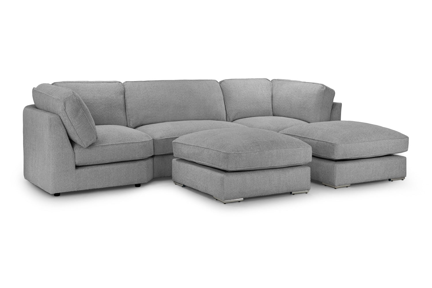 Inga Fullback Sofa Grey U Shape Corner