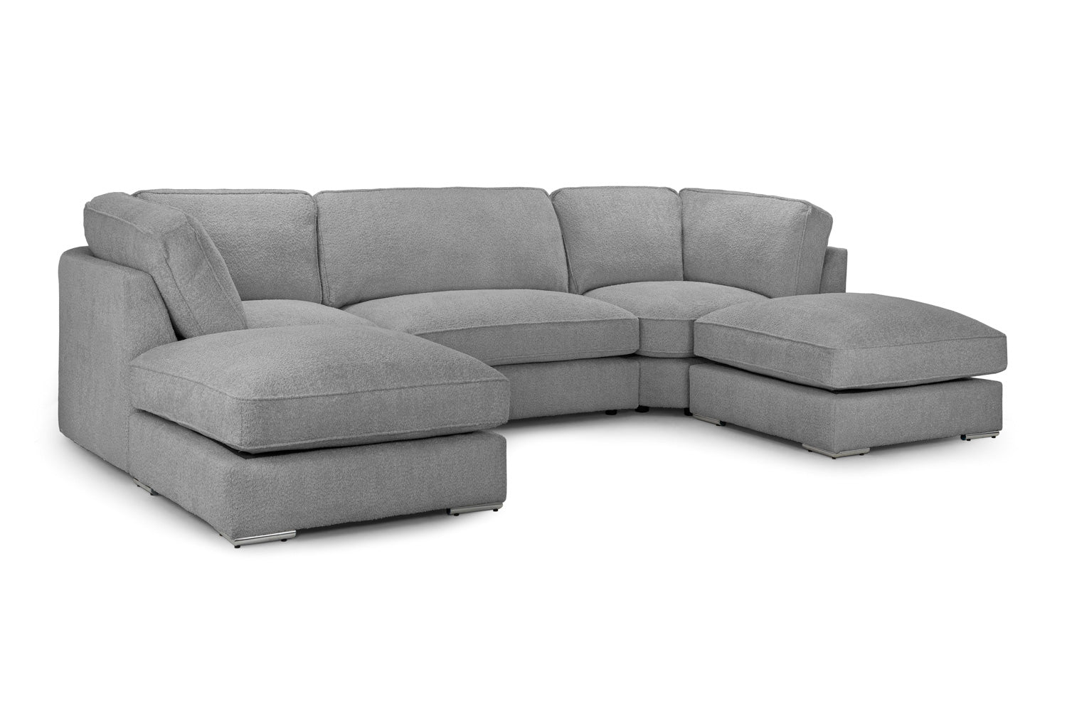 Inga Fullback Sofa Grey U Shape Corner
