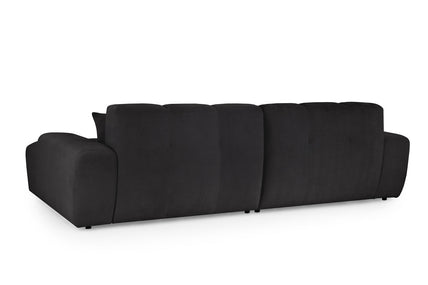 Jacob Sofa Black Right Hand Facing Corner