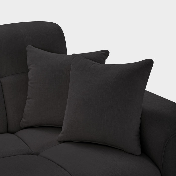 Jacob Sofa 3 Seater Black