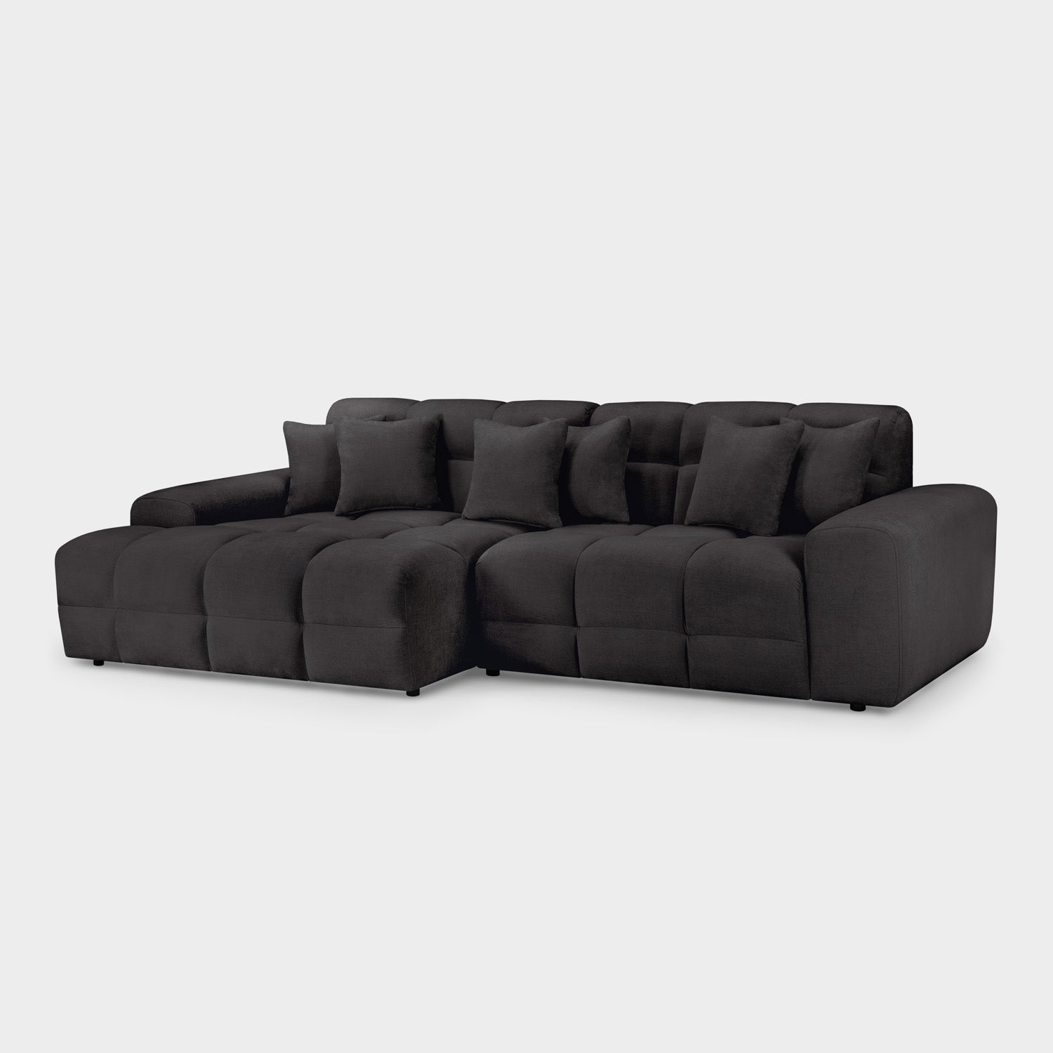 Jacob Sofa Black Left Hand Facing Corner