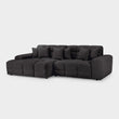 Jacob Sofa Black Left Hand Facing Corner