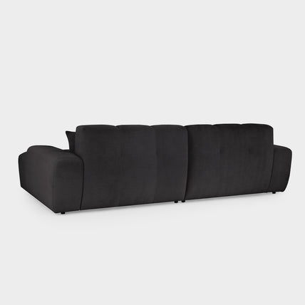 Jacob Sofa Black Left Hand Facing Corner