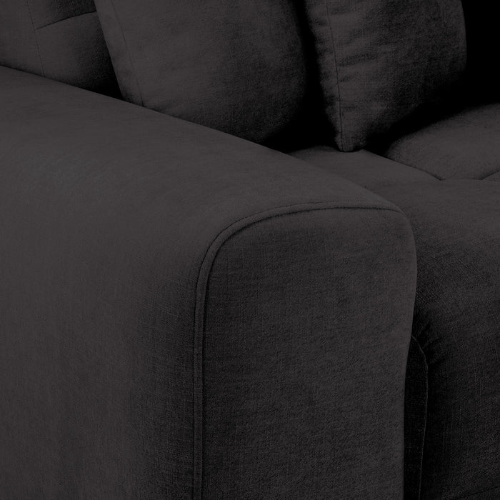 Jacob Sofa Black Right Hand Facing Corner
