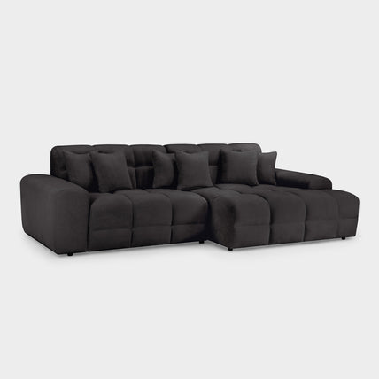 Jacob Sofa Black Right Hand Facing Corner