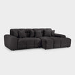 Jacob Sofa Black Right Hand Facing Corner