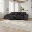 Jacob Sofa Black Left Hand Facing Corner
