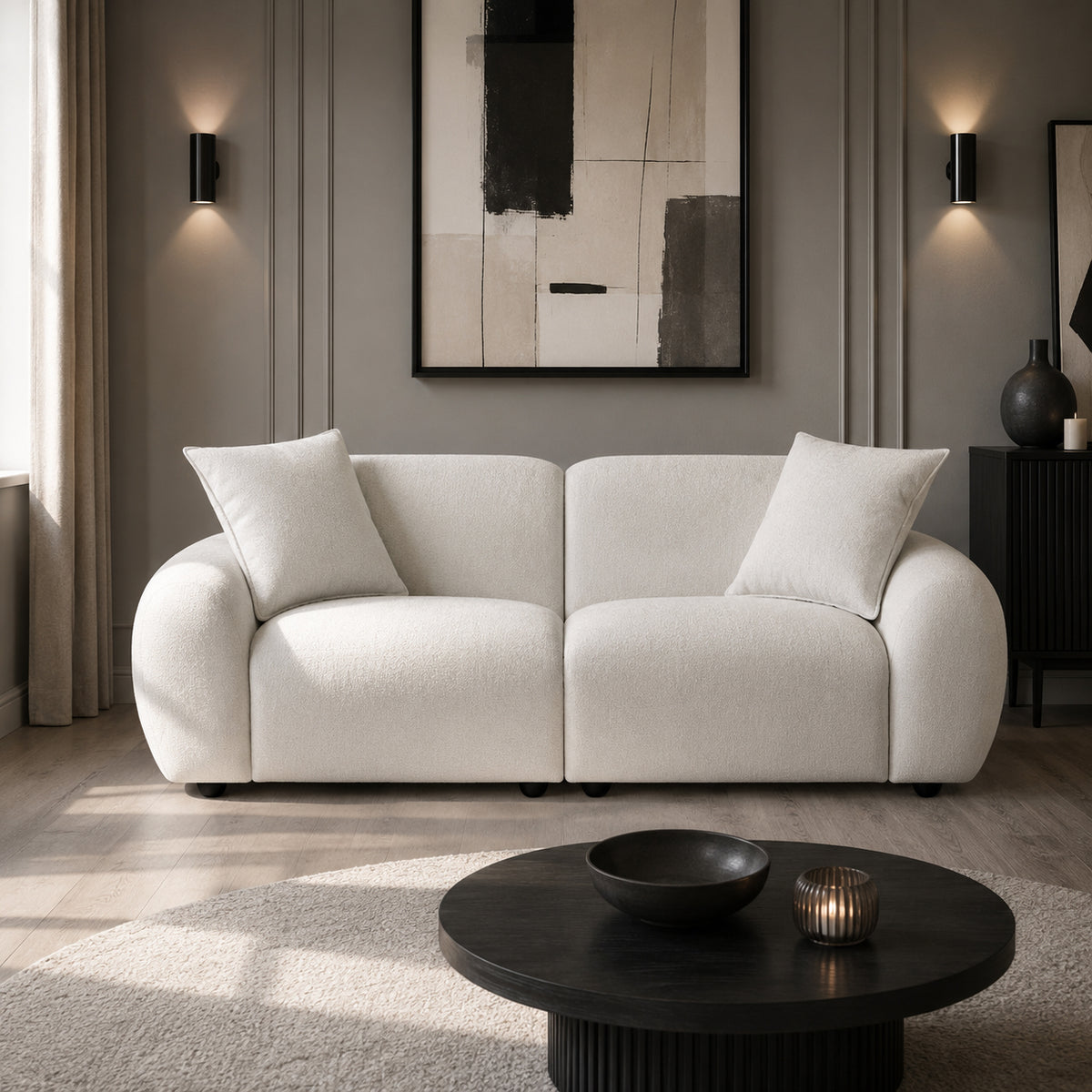 Jasmine Sofa Beige 2 Seater