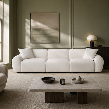 Jasmine Sofa Beige 3 Seater