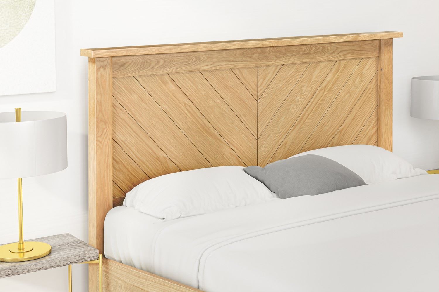 Kenji Bed Frame King Oak