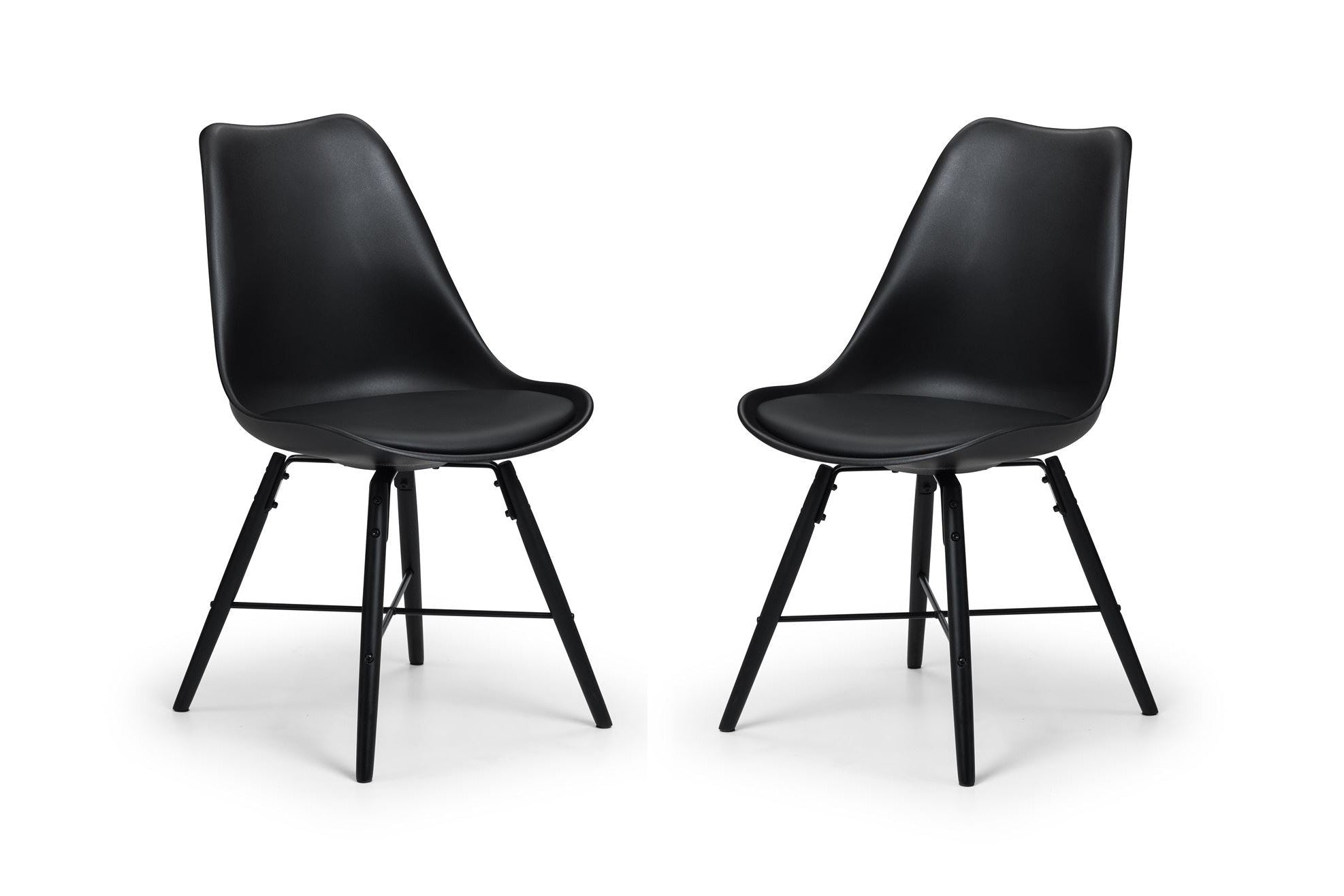 Kiah Set of 2 Dining Chairs Black