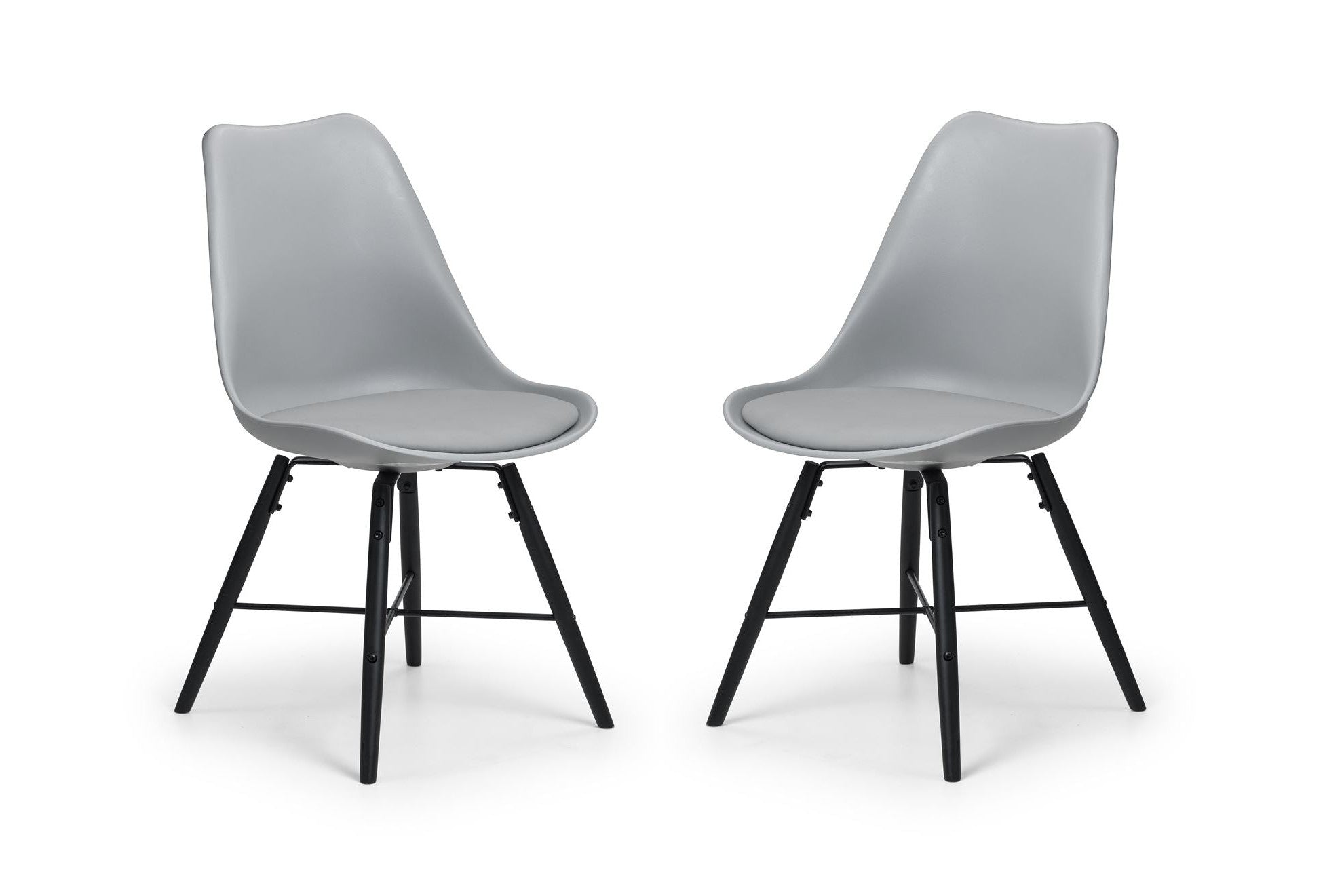 Kiah Set of 2 Dining Chairs Grey