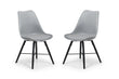 Kiah Set of 2 Dining Chairs Grey