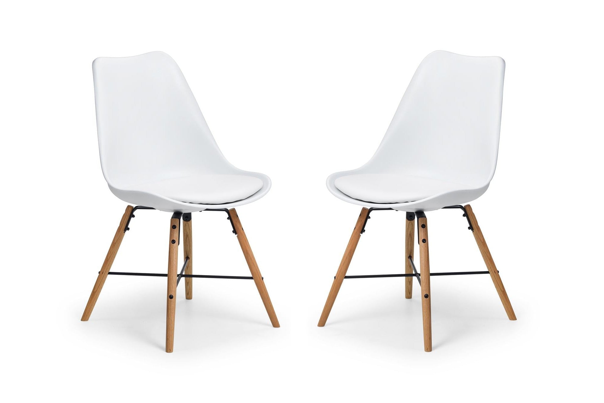 Kiah Set of 2 Dining Chairs White