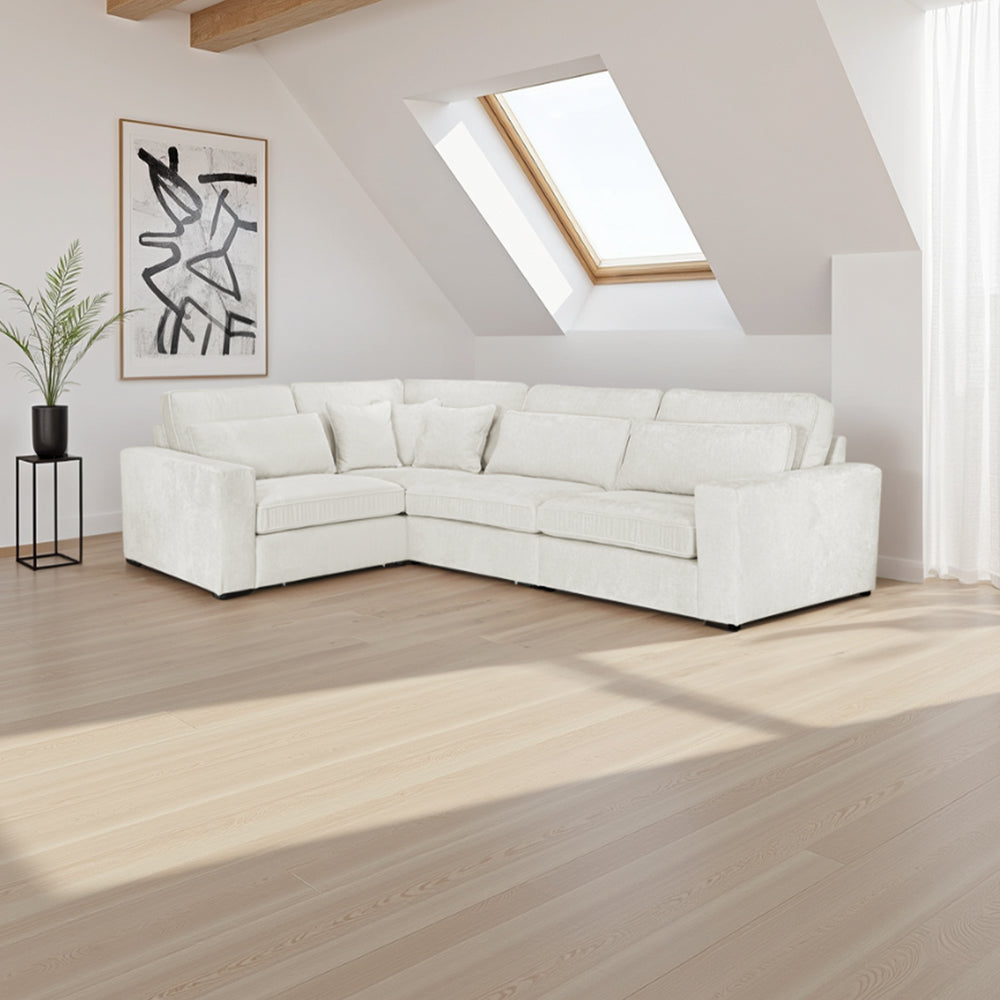Kiana Modular Sofa Ivory Left Hand Facing Corner