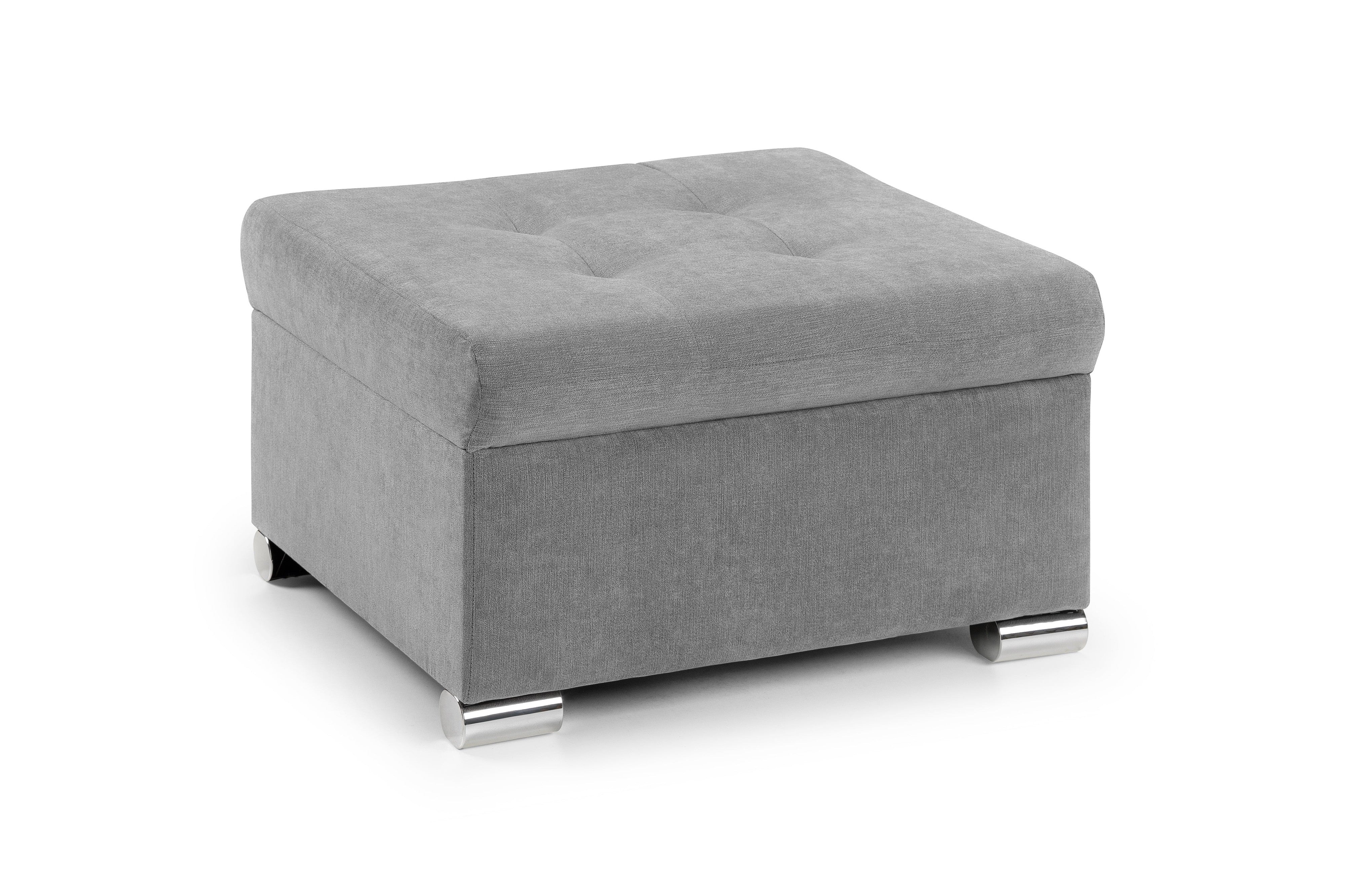 Weronika Sofa Bed Grey Footstool